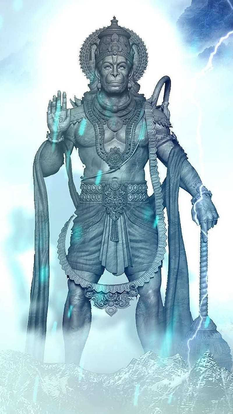 Bhagwan Ji Ke, thunder hanuman, thunder, lord, god, HD phone wallpaper