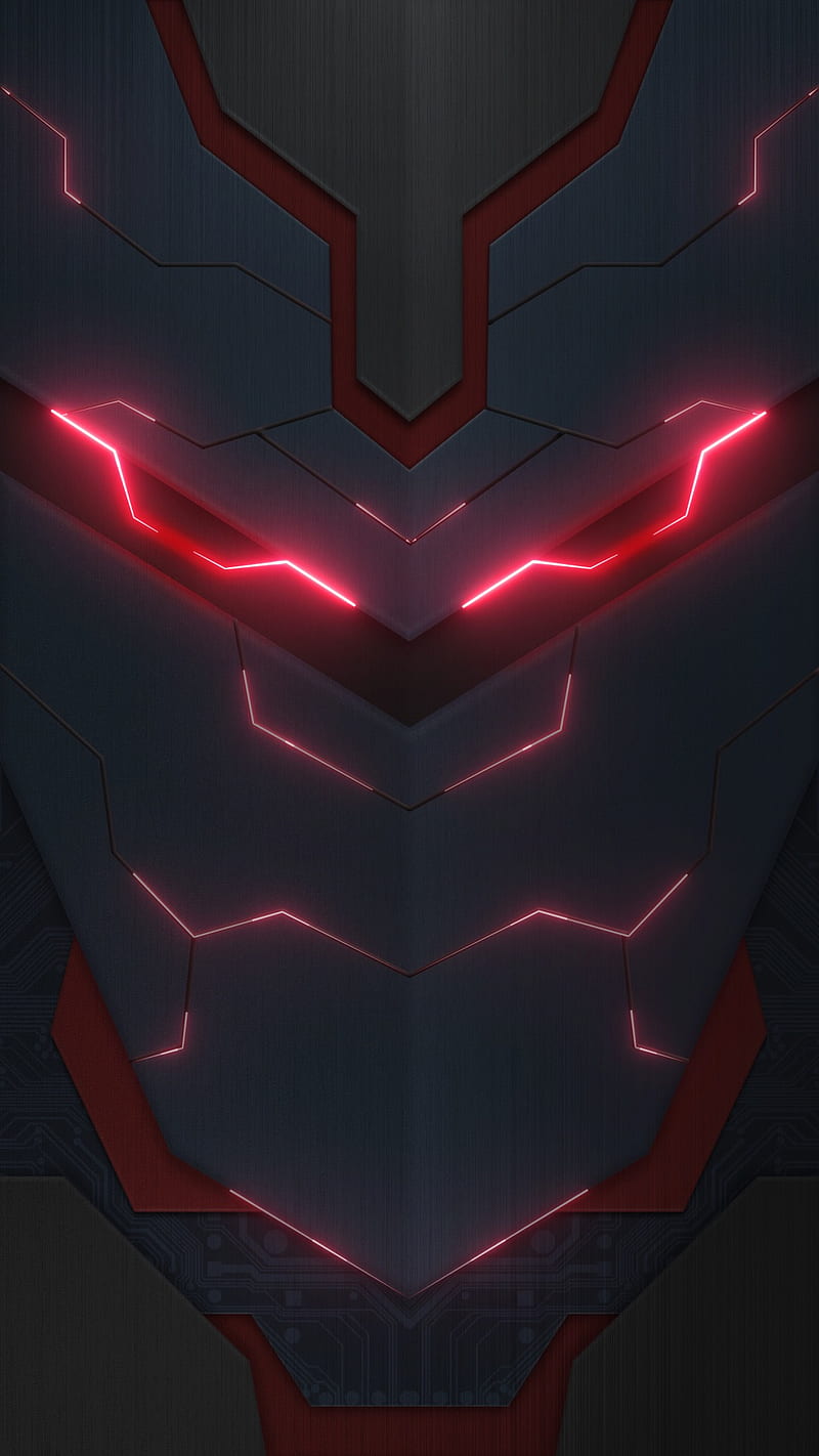 RED GAMER PHONE WALLPAPER 4K