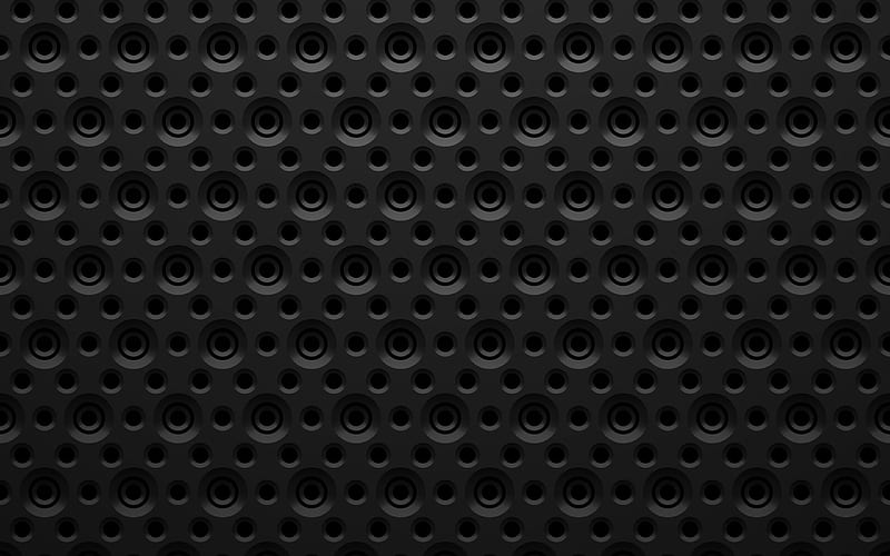 black mesh texture, metal mesh texture, black creative texture, black metal background, HD wallpaper