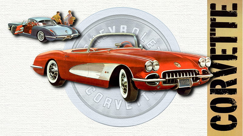 1959 Chevrolet Corvette Ad art, 1959 Chevrolet Corvette Background, 1959 Chevrolet Corvette Cars, 1959 Antique Chevrolet Corvette Cars, 1959 Chevrolet Corvette , 1959 Chevrolet Corvette, HD wallpaper