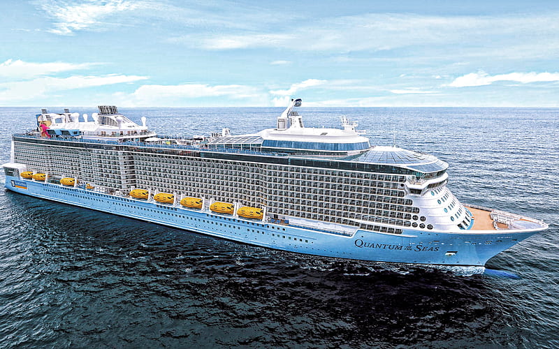 Quantum of the Seas, cruise ship, luxury ship, Quantum class cruise ship, Royal Caribbean International, HD wallpaper