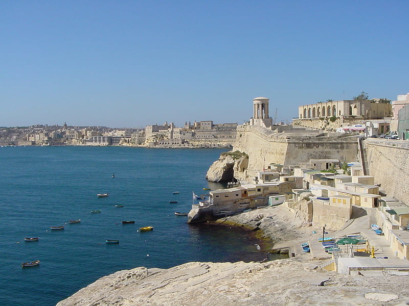 Malta, architecture, harbour, valletta, HD wallpaper