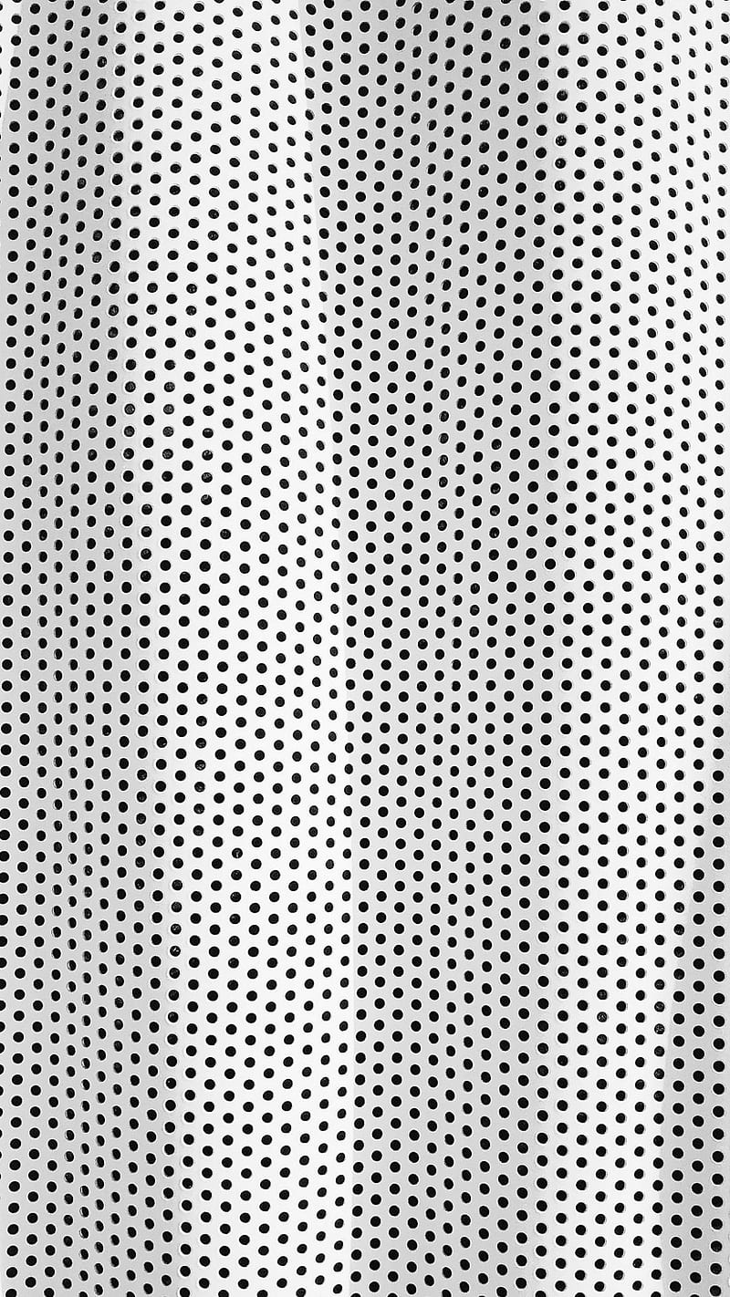 Polka Dots Design , polka dots, black and white, background, HD phone wallpaper