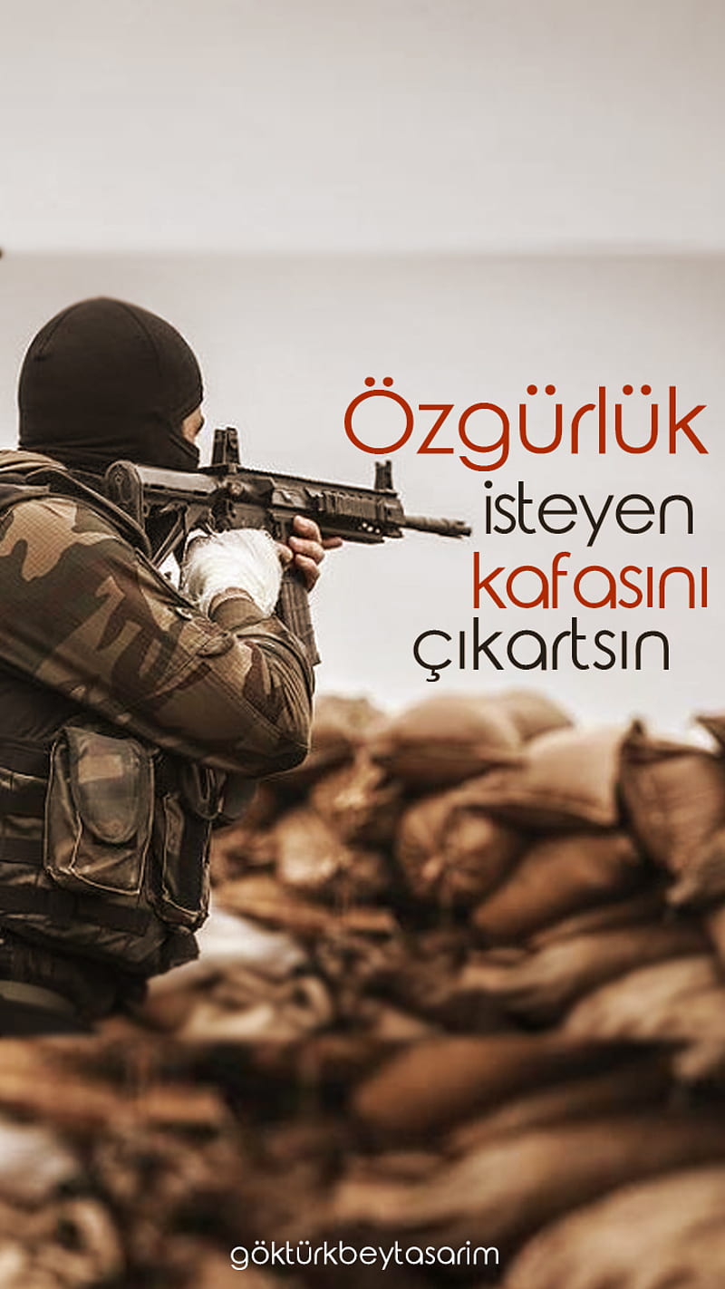 Ozgurluk isteyen, asker, flag, jandarma, komando, turk, turk askeri, turkcu duvar, vatan, HD phone wallpaper