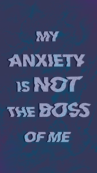 MY ANXIETY, calming, cbt, glitch, mental health, mindfulness, motivational,  purple, HD phone wallpaper | Peakpx