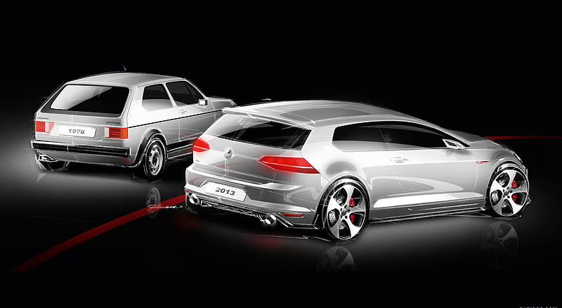 Volkswagen Golf Gti Vii 2015 Design Sketch Car Hd Wallpaper Peakpx 0255