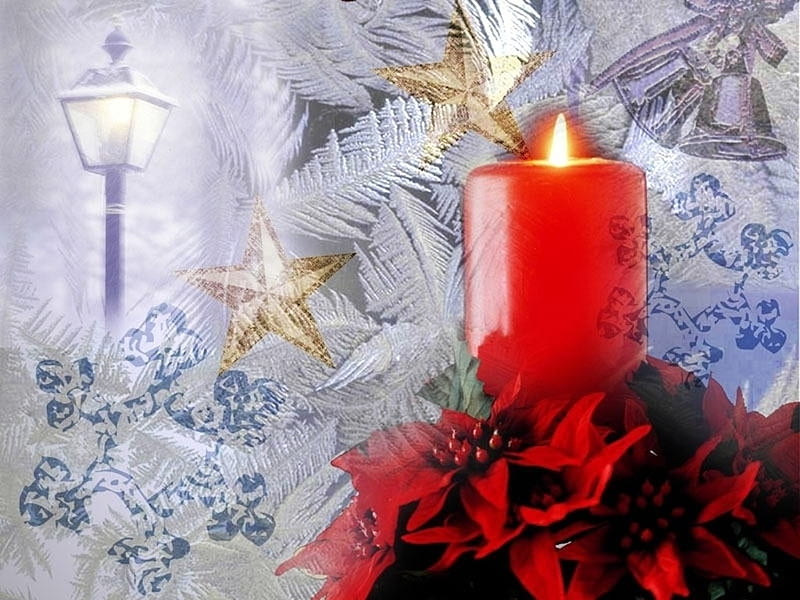 Christmas Candle, candle, holidays, christmas, x-mas, xmas, winter, cold, merry christmas, love, feast, HD wallpaper