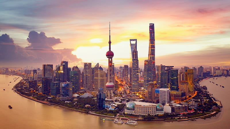 Shanghai - China, Cities, Asia, Shanghai, China, HD wallpaper