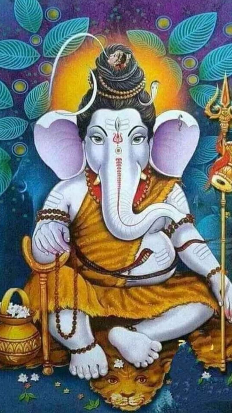 Ganpati Bappa Ka , shankarji, lord, god, HD phone wallpaper