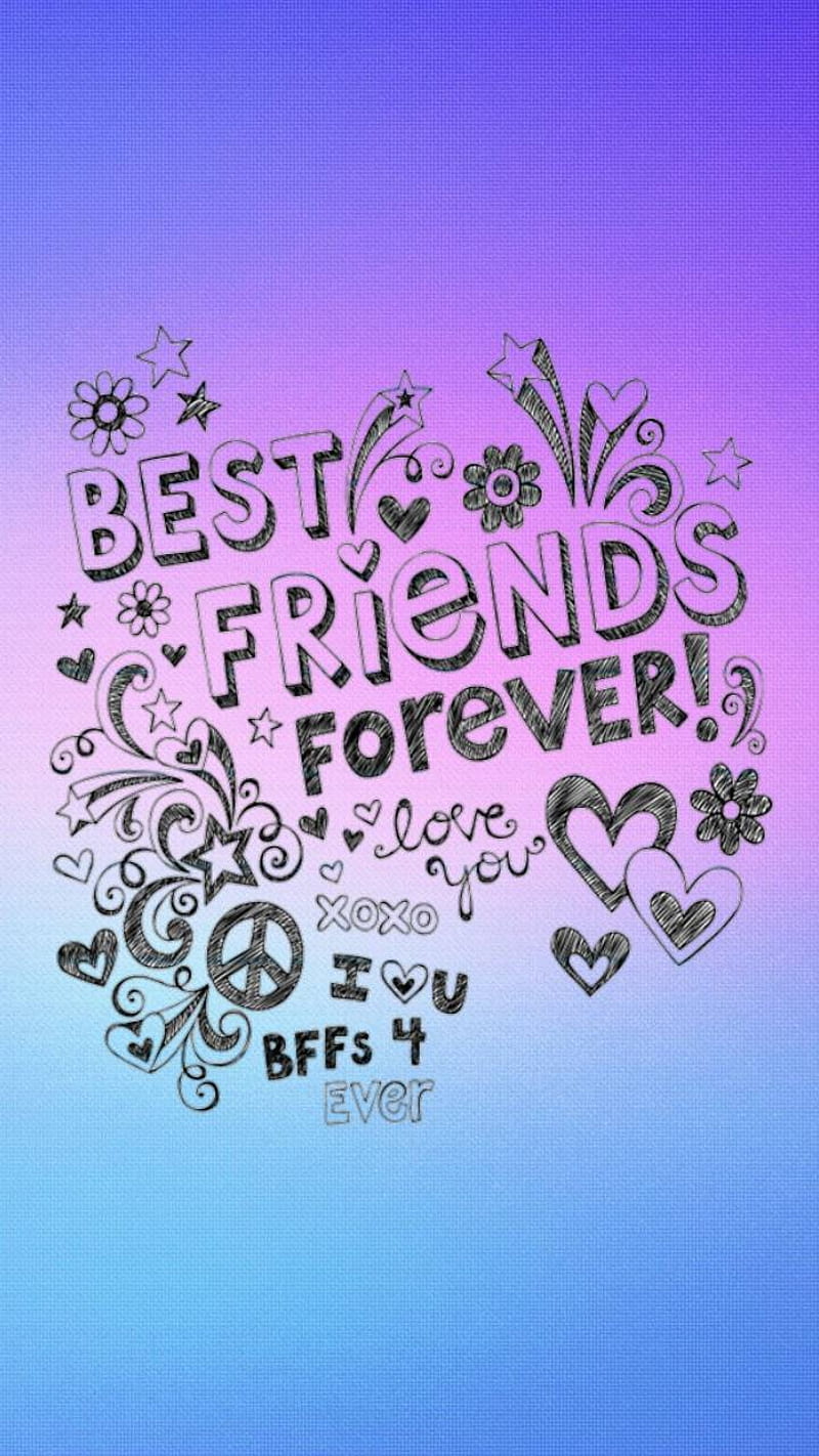 Friends forever, Bff, amigas, amoled, best friend, bestie, black ...