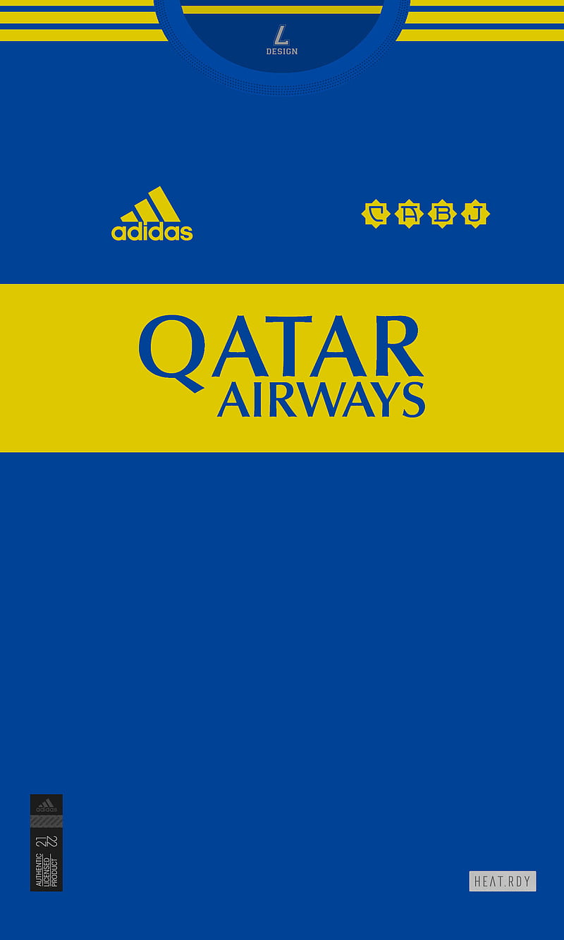 Home kit Boca 2021/22, Futbol, Boca Juniors, Camiseta, Xeneizes, Argentina, Maradona, 1981, CABJ, 2021, Qatar Airways, Adidas, HD phone wallpaper