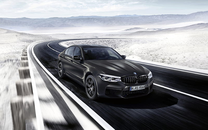  BMW M5, F9, vista frontal, nuevo M5 negro mate, tuning M5, automóviles alemanes, BMW, Fondo de pantalla HD