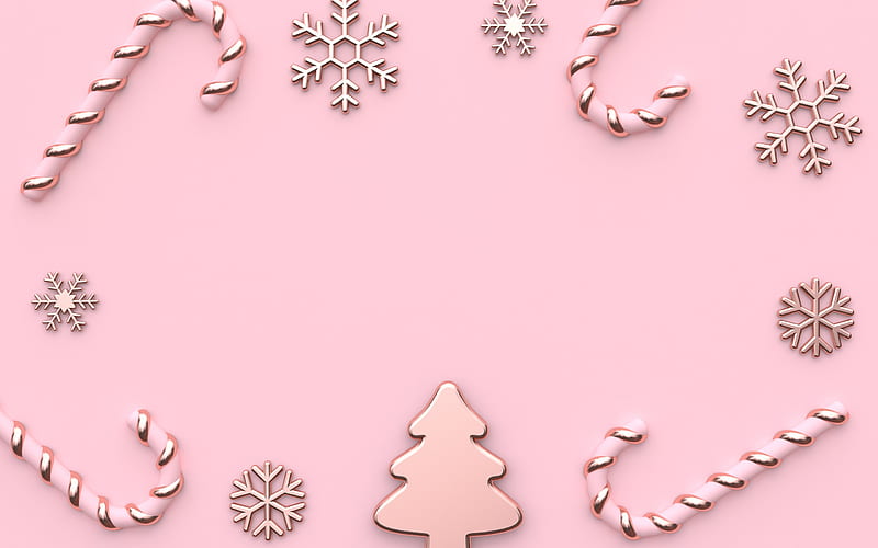 Christmas card, craciun, pink, card, deco, christmas, new year, HD wallpaper