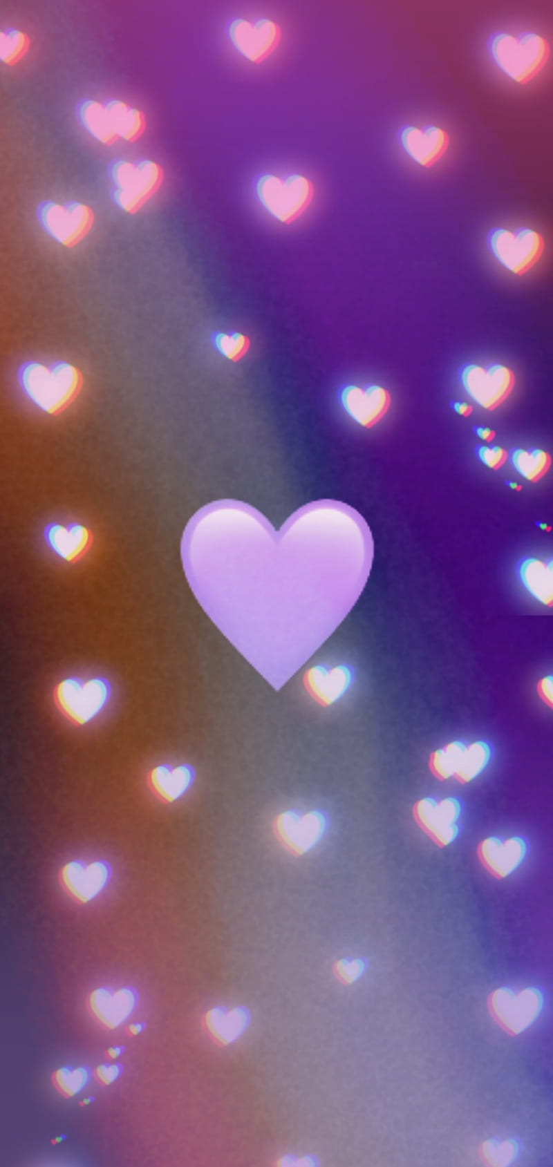 Purple heart, arcoiris, blue, bright, butterflies, purple, pink, raimbow,  HD phone wallpaper | Peakpx