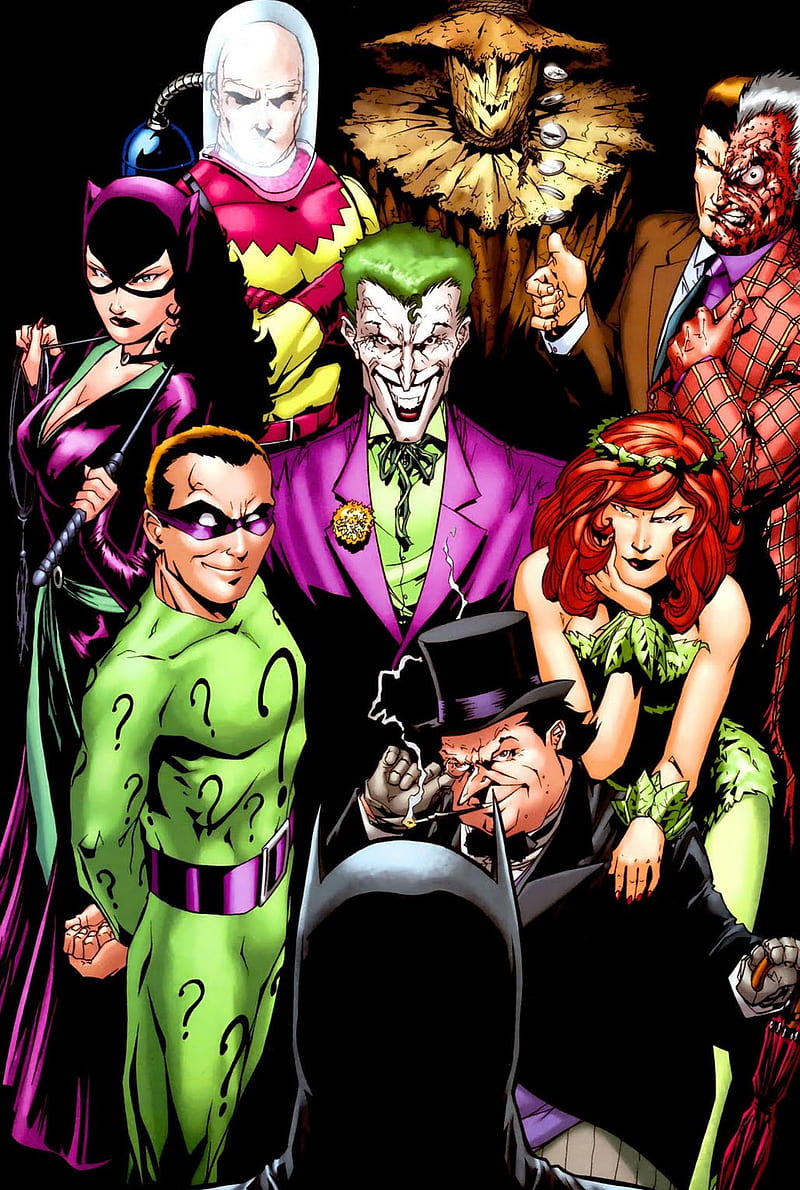 Batman Villans, comics, dc, mr ze, scarecrow, HD phone wallpaper | Peakpx
