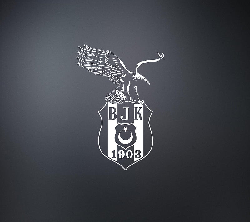 BJK - BESIKTAS JK, black, dark, eagle, gris, black, tr, HD wallpaper