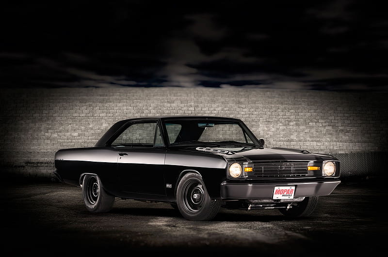 1967-Dodge-Dart, Black, 1967, Muscle, Mopar, HD wallpaper