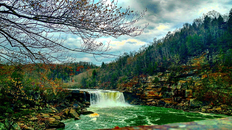 Cumberland Falls , corbin kentucky, cumberland falls, niagra of the south, water falls, HD wallpaper
