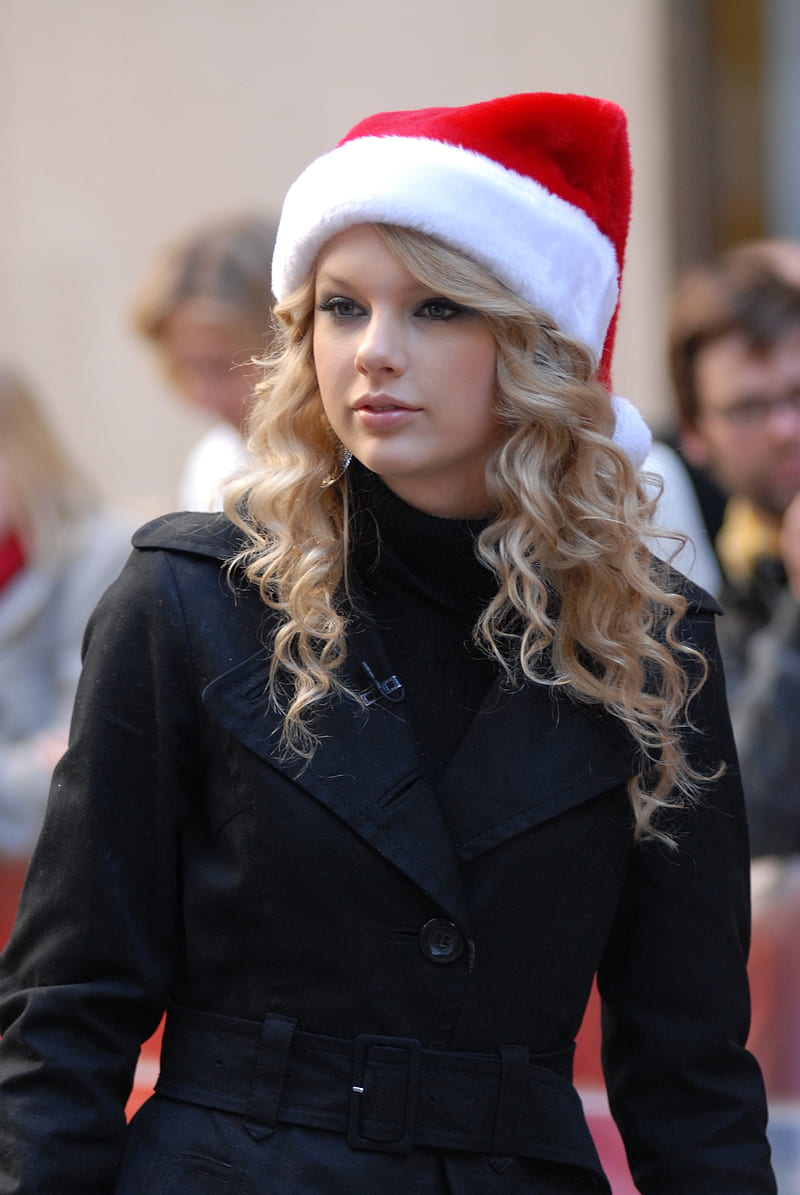 Taylor Christmas , fearless, holiday, santa, swift, taylor swift, HD phone wallpaper