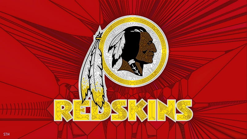 Cracked Redskin, Washington Redskins , Washington Redskins Background, Washington Redskins, NFL, HD wallpaper