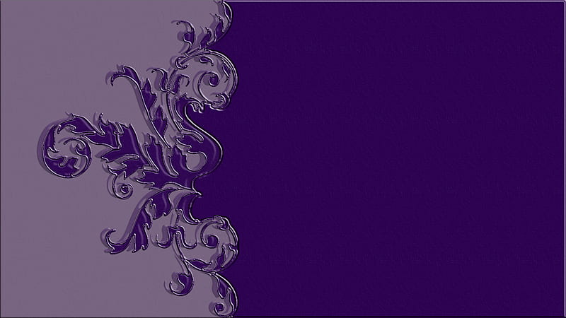 Velvet Purple, flowers, swirls, purple, abstract, HD wallpaper