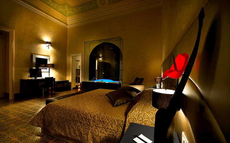 LUXURY HOTEL SUITE, interior, hotel, room, luxury, HD wallpaper