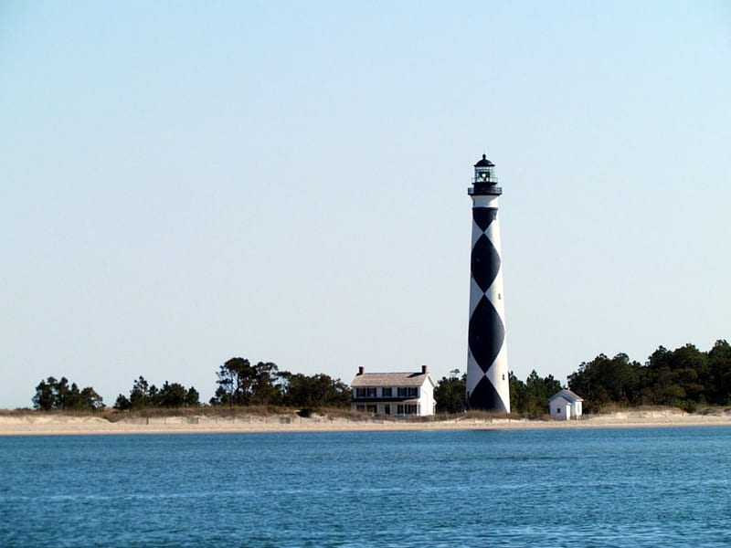 Cape Lookout Lighthouse,NC, NC, Lighthouse, Cape Lookout, OBX, HD wallpaper