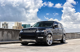 Range Rover Sport, 2017, Forgiato wheels tuning, luxury black SUV, British cars, Land rover, HD wallpaper