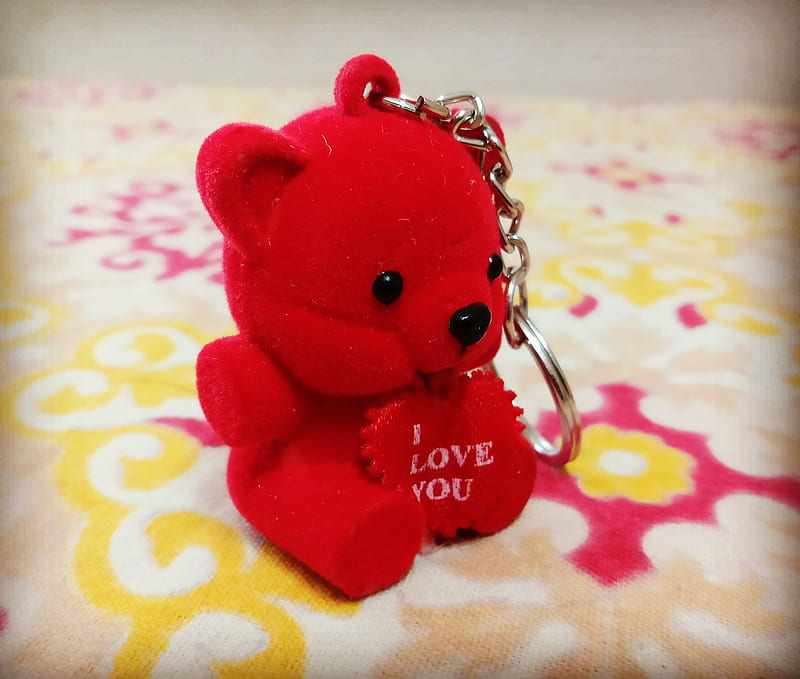 Red cute teddy bear, love, red toy teddy bear, santa, teddy bear, HD  wallpaper | Peakpx