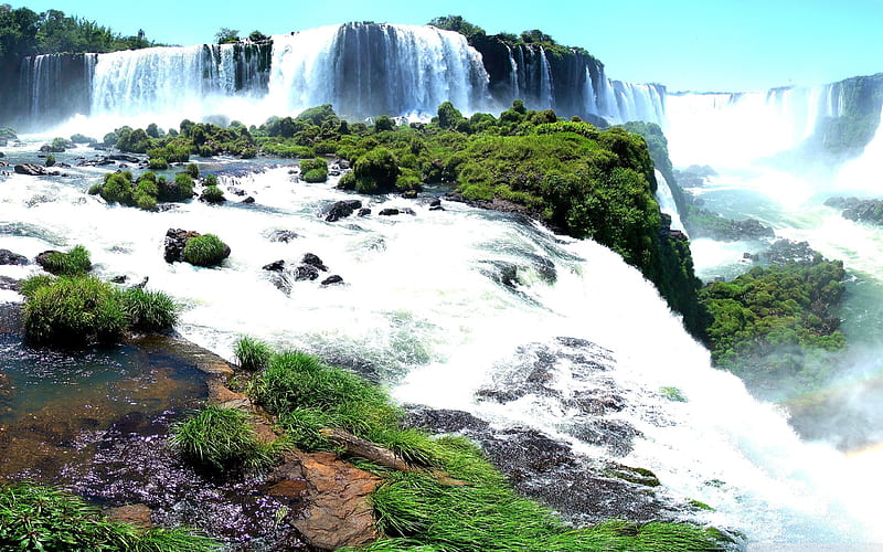 World most famous waterfall landscape, HD wallpaper