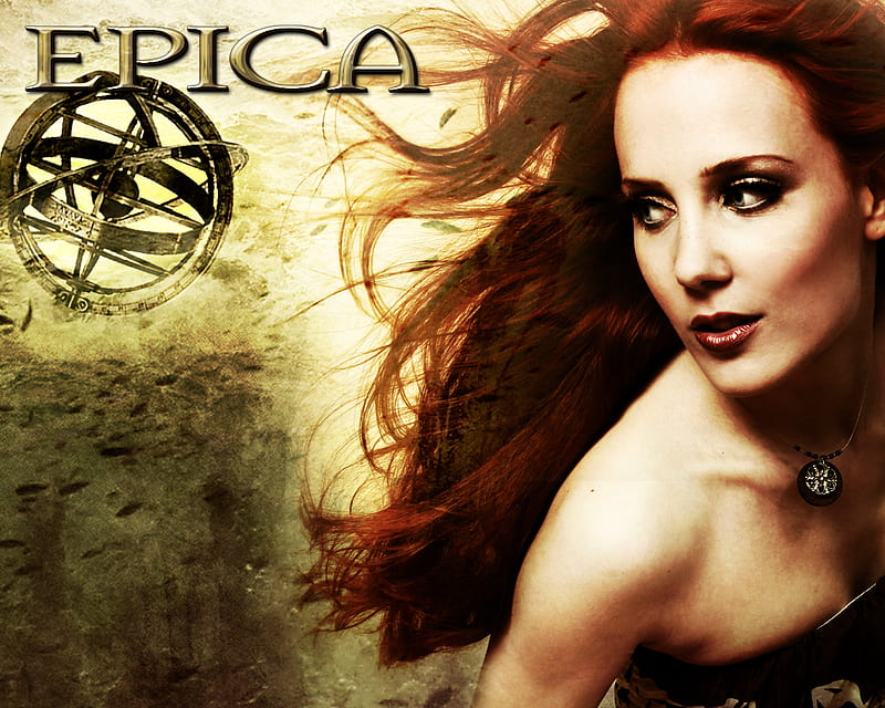 Epica - Simone Simons, music, band, epica, simone, metal, logo, girl, simons, heavy, HD wallpaper