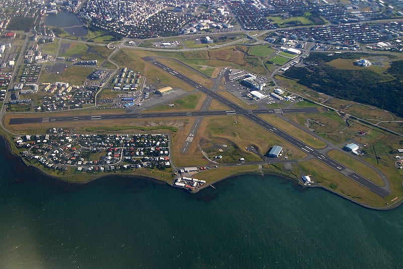 Airports - Iceland, Reykjavik International Airport, reykjavik, airport, aerial views, iceland, HD wallpaper
