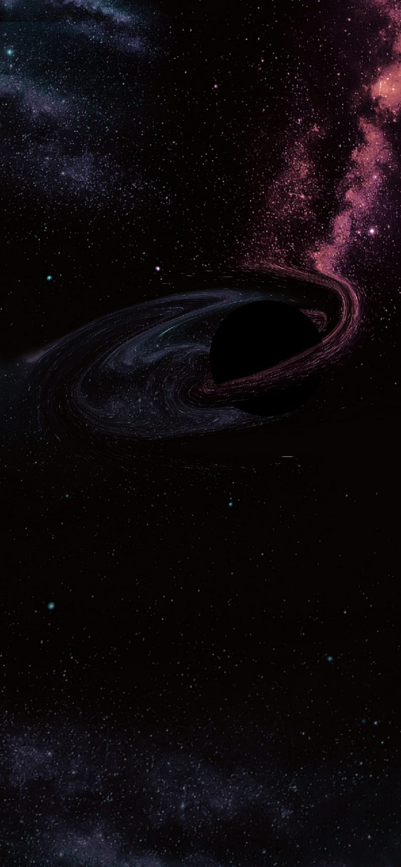 Black Hole, dark, night, space, universe, HD phone wallpaper