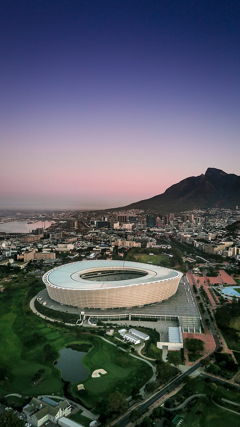 Cape Town Stadium, Morne, cape town, purple sky, slies, south africa, table  mountain, HD phone wallpaper | Peakpx