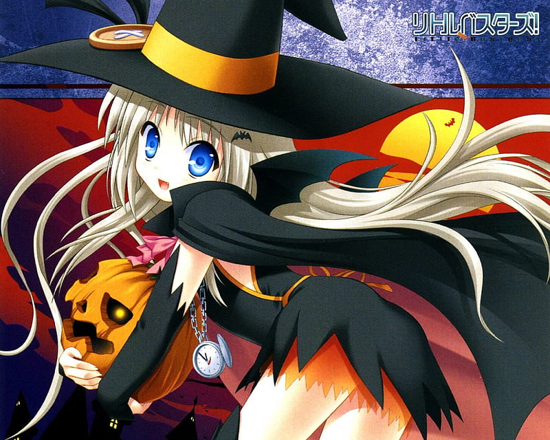 543226 anime touhou halloween kirisame marisa blonde pumpkin anime girls  witch stars moon stockings night - Rare Gallery HD Wallpapers
