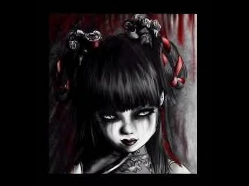 loligothvampcelmoon, goth, vamp, celmoon, loli, HD wallpaper