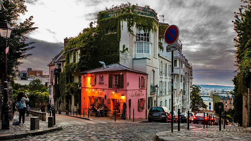 La Maison Rose Paris France Travel, HD wallpaper