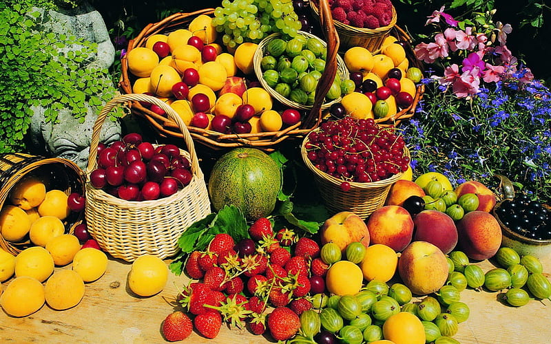 Fruits, health, berry, food, HD wallpaper