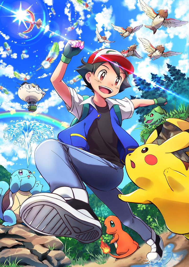 scegliendo Pokemon Ash