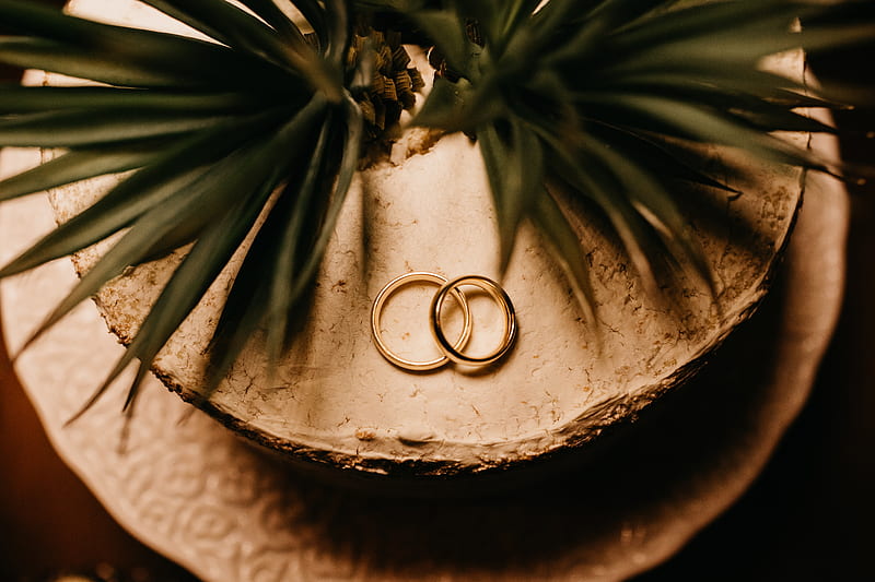 rings, gold, love, wedding, romance, HD wallpaper
