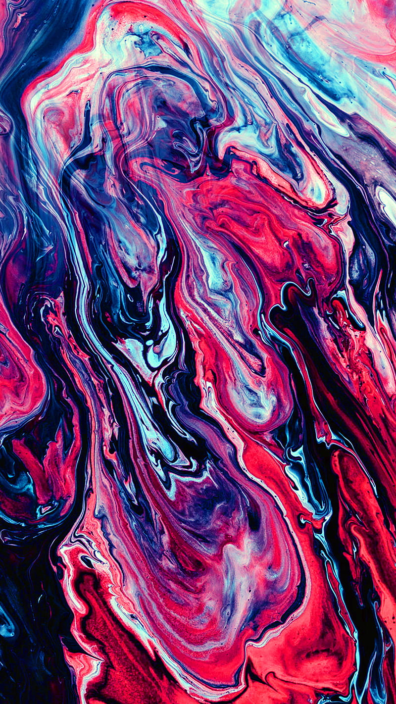 Red Abstract Fluid, 