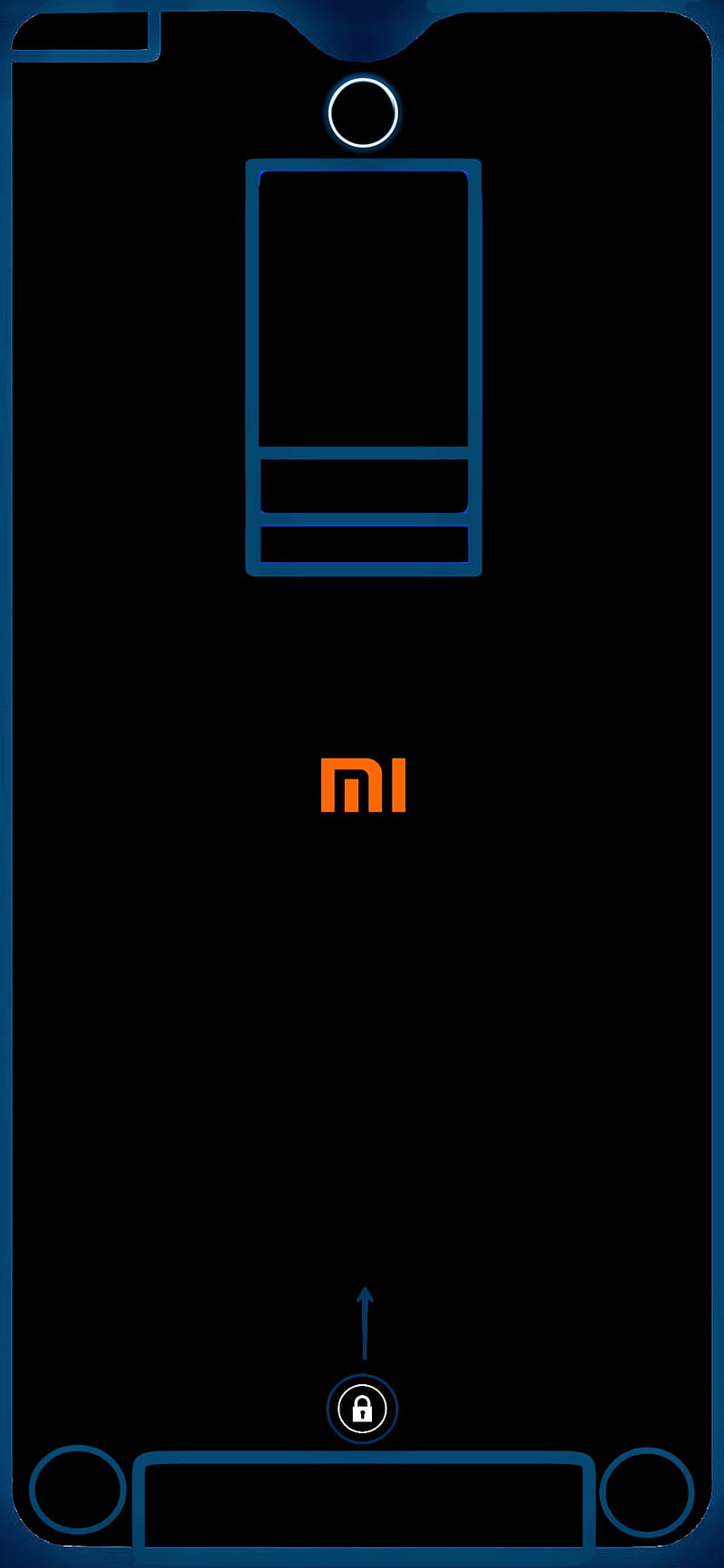 Note 8 pro, blue, dark, redmi note 8 pro, xiaomi, HD phone wallpaper
