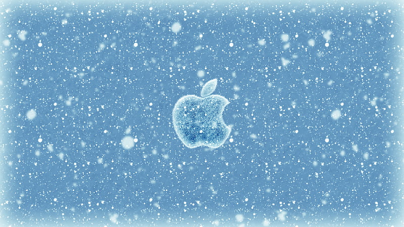 Apple Christmas Winter Logo , apple, christmas, logo, HD wallpaper