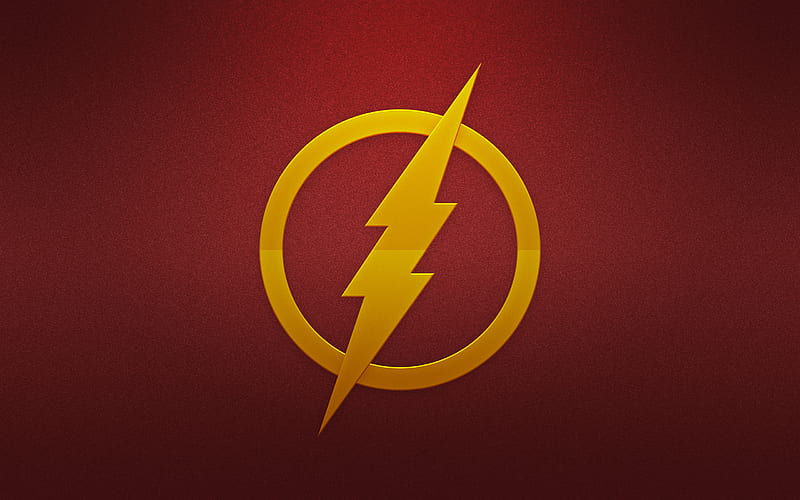 Flash Logo, flash, logo, artwork, artist, , digital-art, superheroes, HD wallpaper