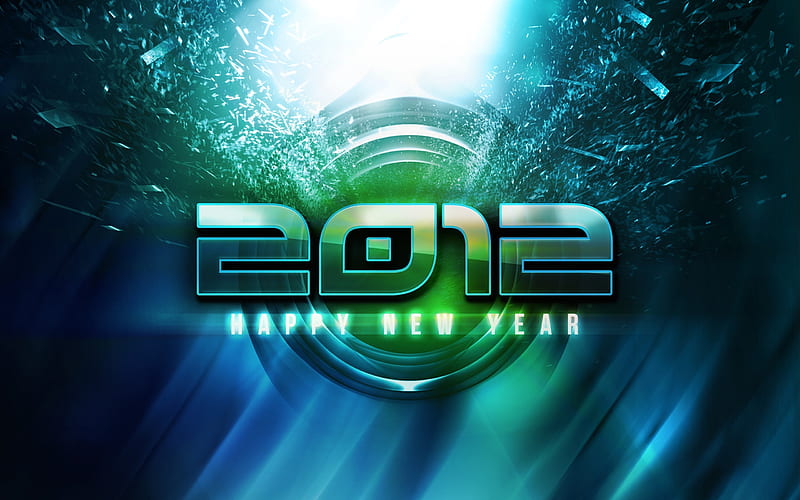 Happy New Year-2012 Year theme 24, HD wallpaper