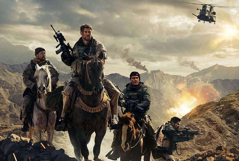 12 Strong Movie, 12-strong, 2018-movies, chris-hemsworth, movies, HD wallpaper
