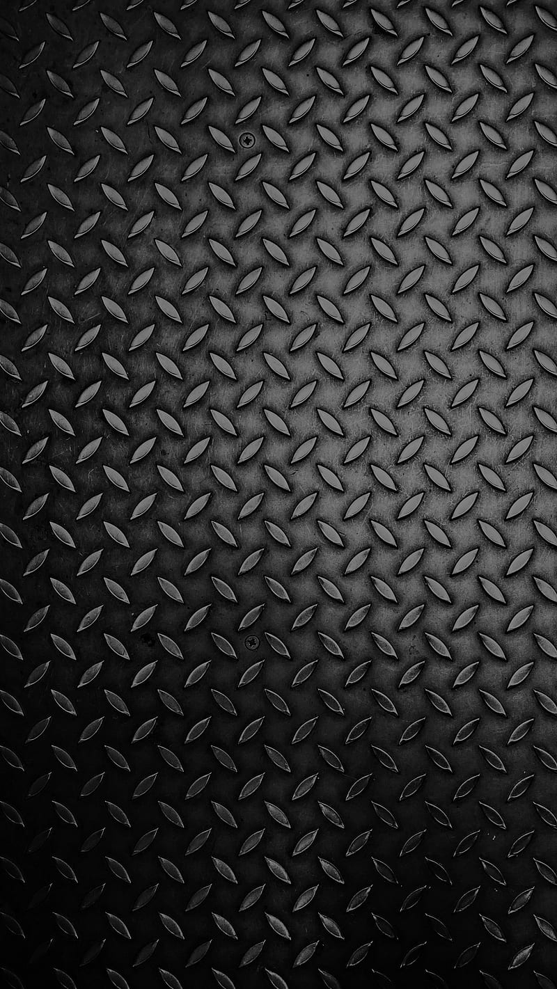 Diamond Steel Plate, black, checker plate, dark, diamond plate, hard, metal, surface, texture, HD phone wallpaper