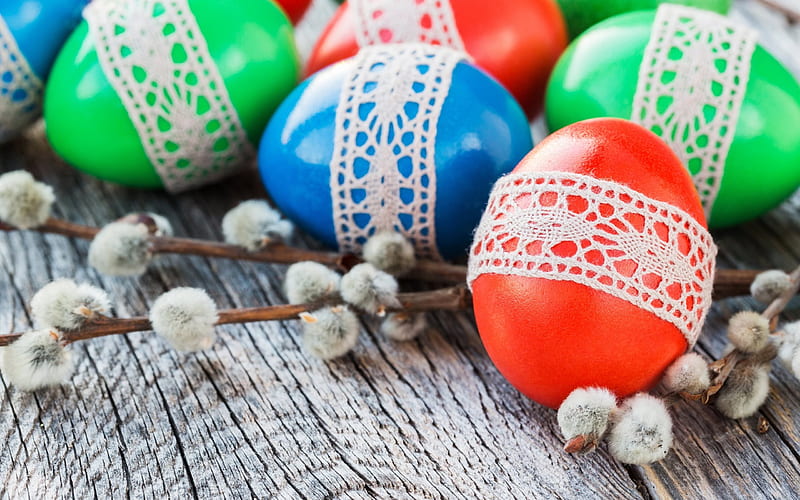 Easter, spring, easter eggs, decoration, HD wallpaper