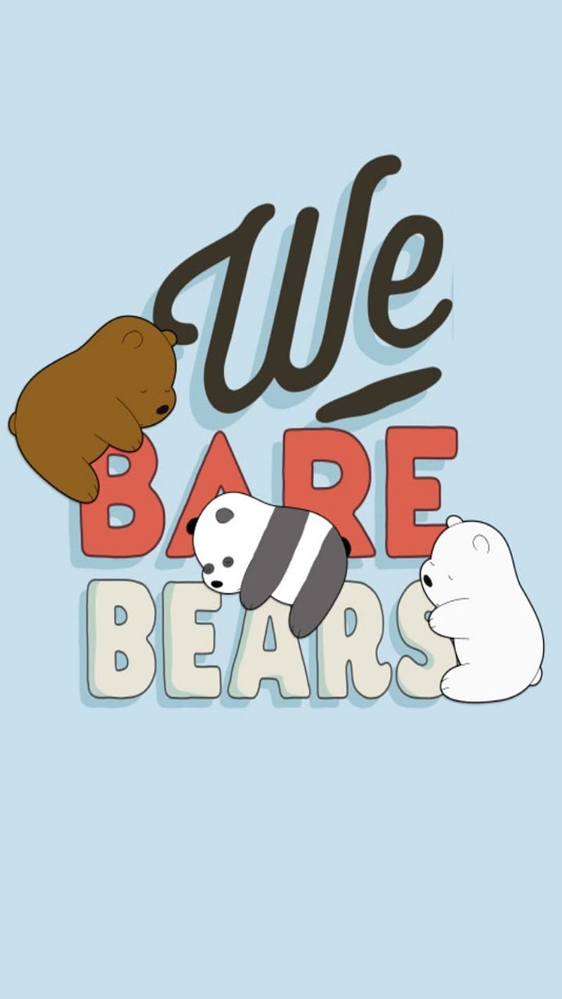 we bare bears, cute bears, osos escandalosos, HD phone wallpaper