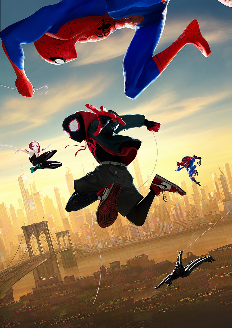 Spider man into the spider verse, movie, marvel, super, miles morales,  avengers, HD phone wallpaper | Peakpx